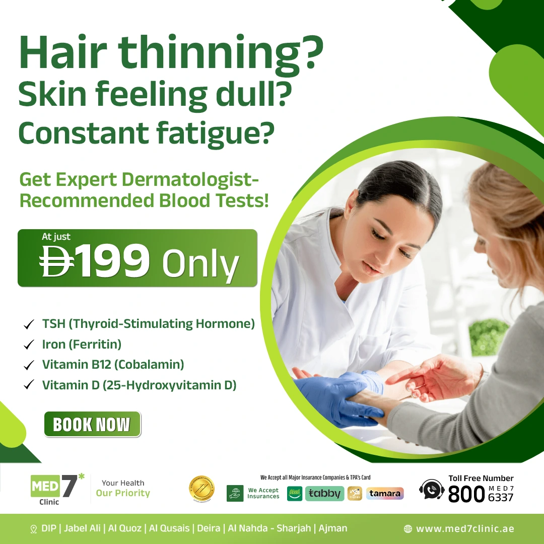 Hair thinning blood test package Dubai UAE