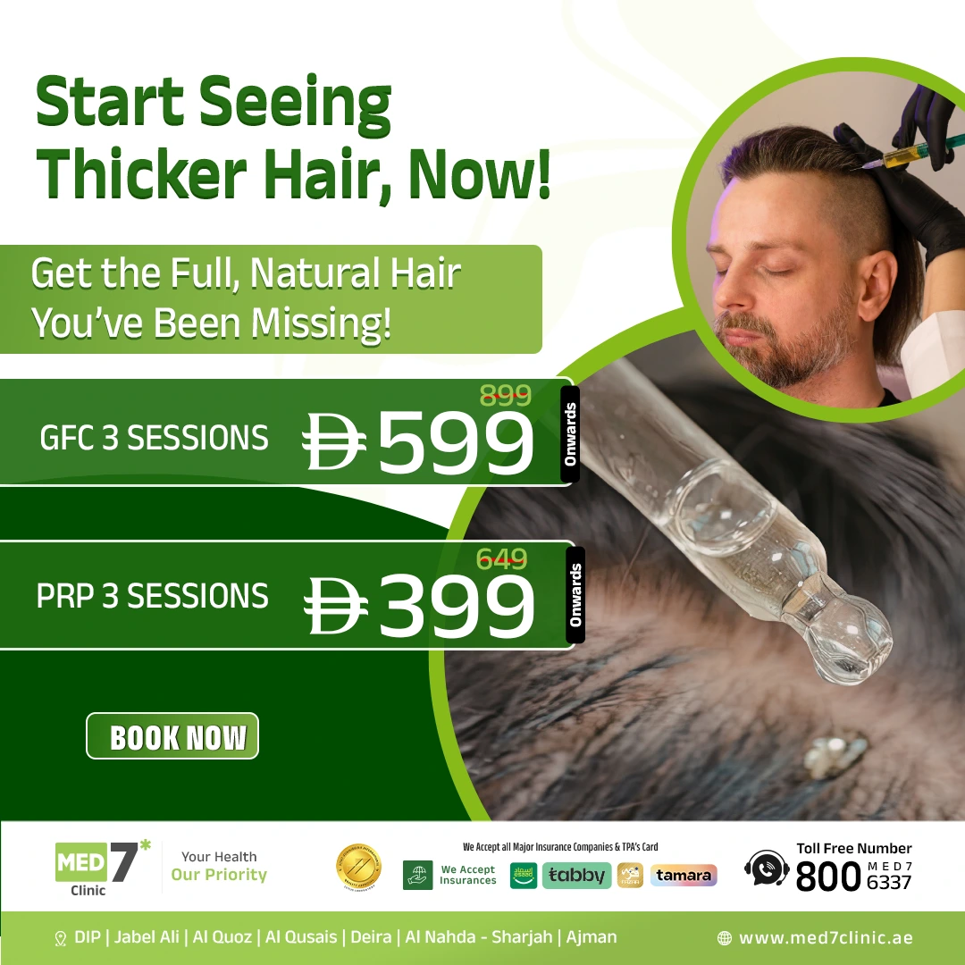 PRP and GFC hair growth treatment UAE