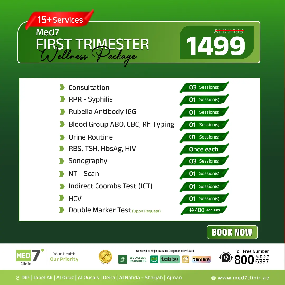 First trimester package details MED7 Clinic