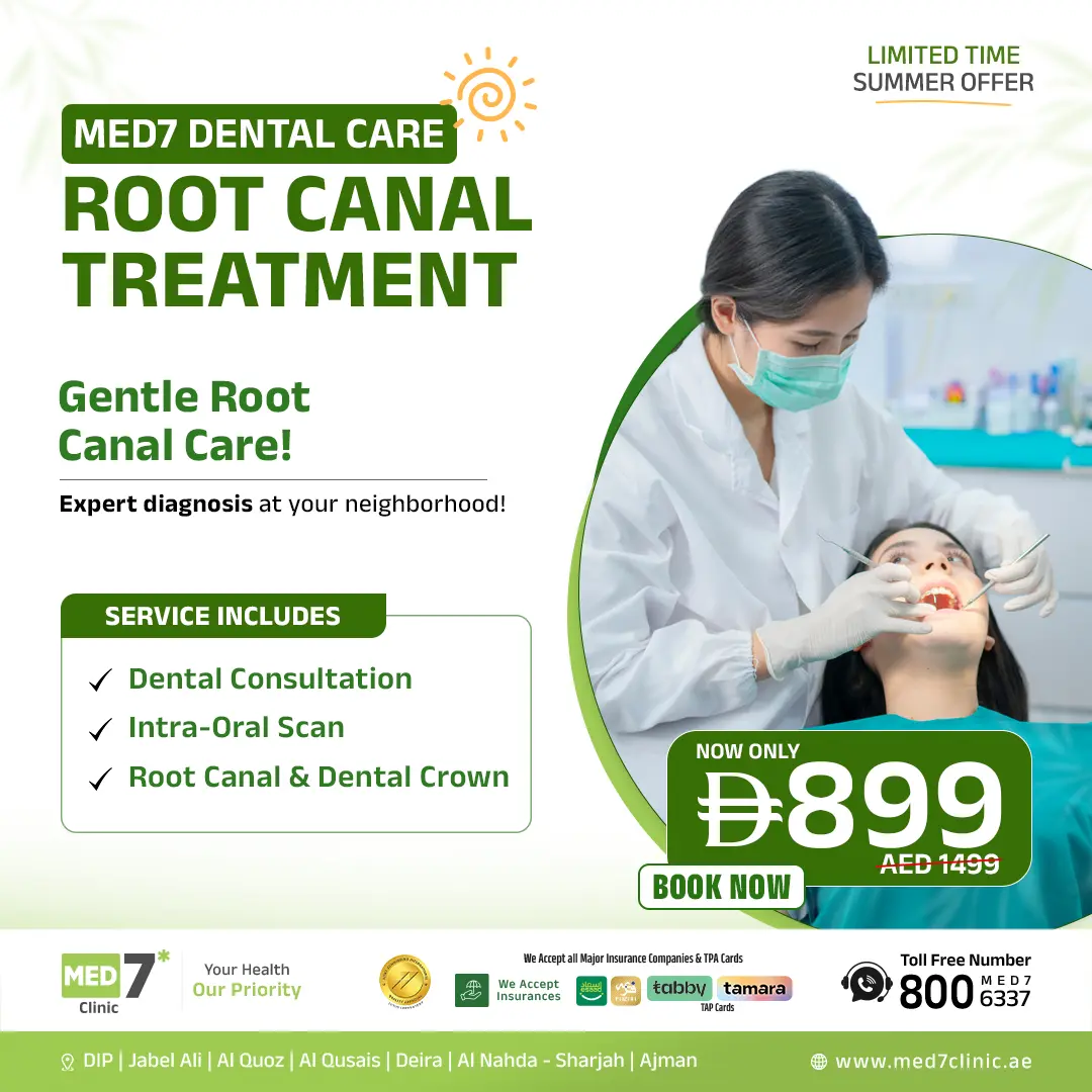 Root canal treatment with crown AED 899