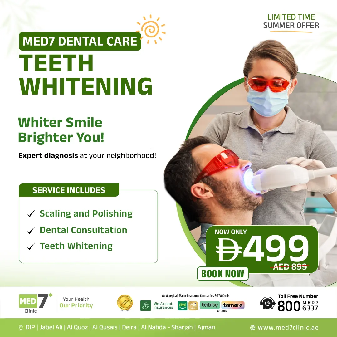 Teeth whitening package AED 499