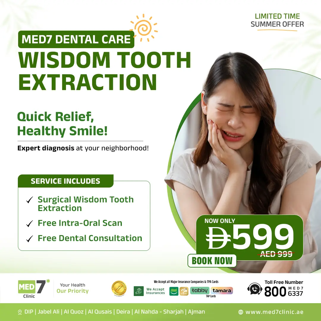 Wisdom tooth extraction package AED 599